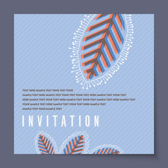 Beautiful vintage invitation cards layouts