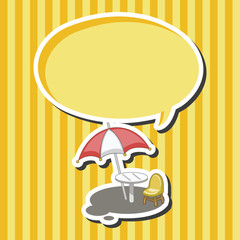 Parasol lounge theme elements