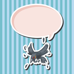 bird crow cartoon theme elements vector,eps