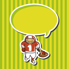 football player theme elements vector,eps