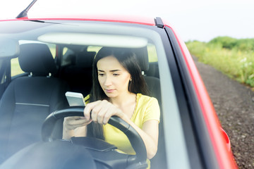 Woman using phone