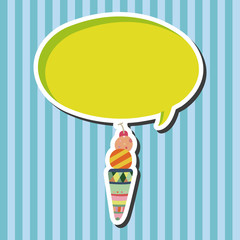 ice cream cartoon elements vector,eps