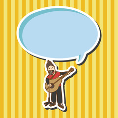 band member guitar player theme elements