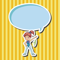 fitness exercise theme elements vector,eps