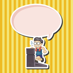 fitness exercise theme elements vector,eps