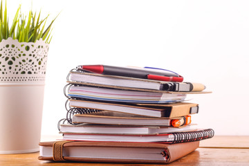 stationaries isolated on white background