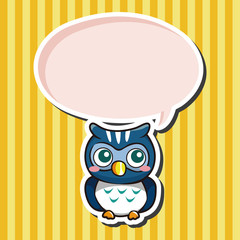 owl cartoon theme elements vector,eps