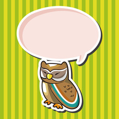 owl cartoon theme elements vector,eps