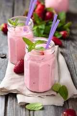 Strawberry milkshake.