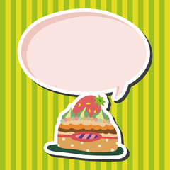 decorating cake theme elements vector,eps10