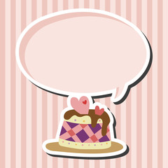 decorating cake theme elements vector,eps10
