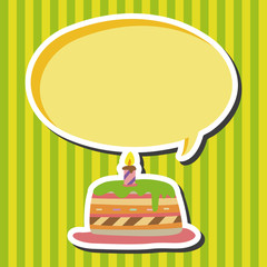 decorating cake theme elements vector,eps10