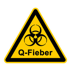 wso162 WarnSchildOrange - Q-Fieber Ziegengrippe - g3739