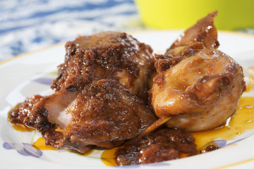 stuffed calamari with  tomato sauce