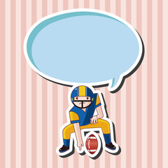 football player theme elements vector,eps