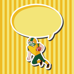 football player theme elements vector,eps