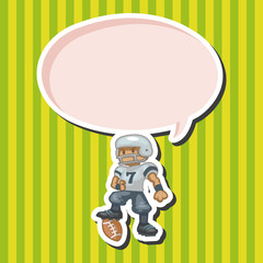 football player theme elements