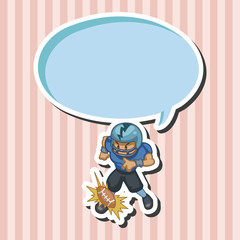 football player theme elements