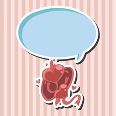 Valentine's Day love heart theme elements