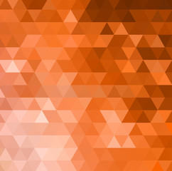 Abstract orange mosaic vector background