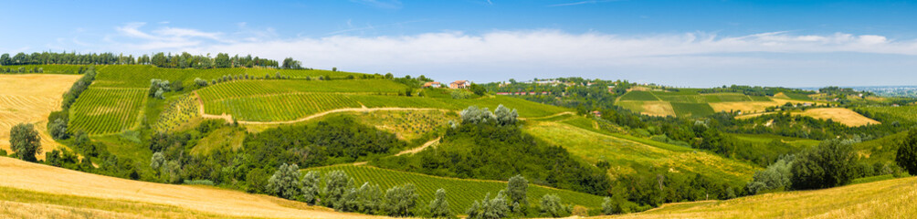 Agricultural cultivated fields in Italy
