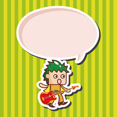 band member guitar player theme elements