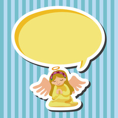 angel cartoon design elements vector