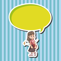 student cartoon theme elements