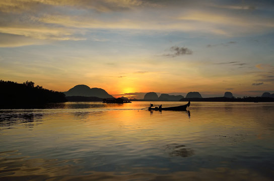 Sunset at Phang Nga ,Thailand
