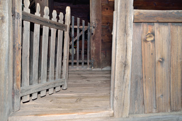 Wooden entrance