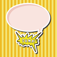 message word damn theme elements