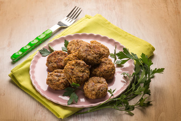 meatballs with parsley