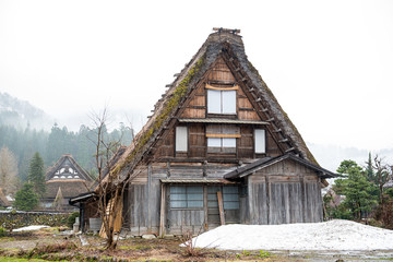 Fototapeta na wymiar house at Shirakawa Village,Japan