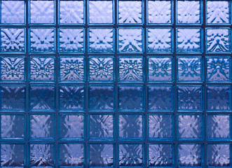 Pattern of Glass Block Wall