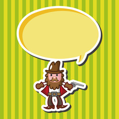 cowboy theme elements vector,eps