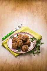 meatballs with parsley