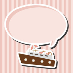 Transportation boat theme elements vector,eps