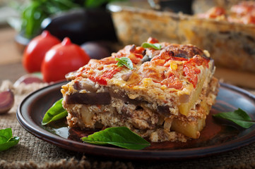 Moussaka - a traditional Greek dish