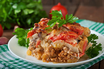 Moussaka - a traditional Greek dish