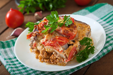 Moussaka - a traditional Greek dish