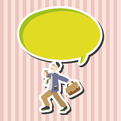 Office workers theme elements