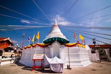 White Pagoda in blue sky day