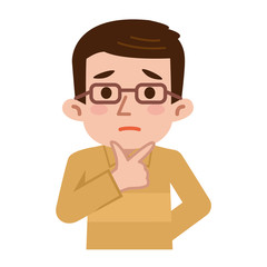 困惑する中高年男性