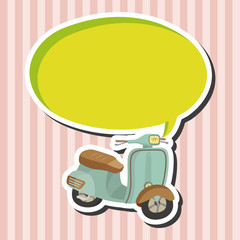 transportation motor theme elements vector, eps