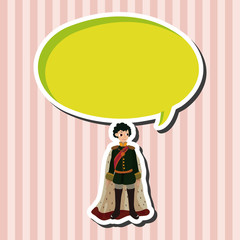 Medieval character cartoon theme elements