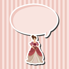 Medieval character cartoon theme elements