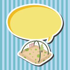 baby spoon and fork theme elements