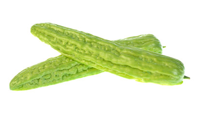 Bitter melon isolated on white background