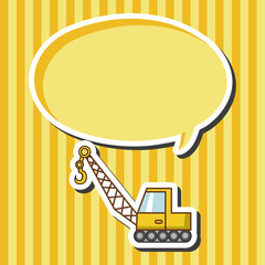 Transportation excavator truck theme elements