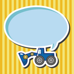 Transportation excavator truck theme elements